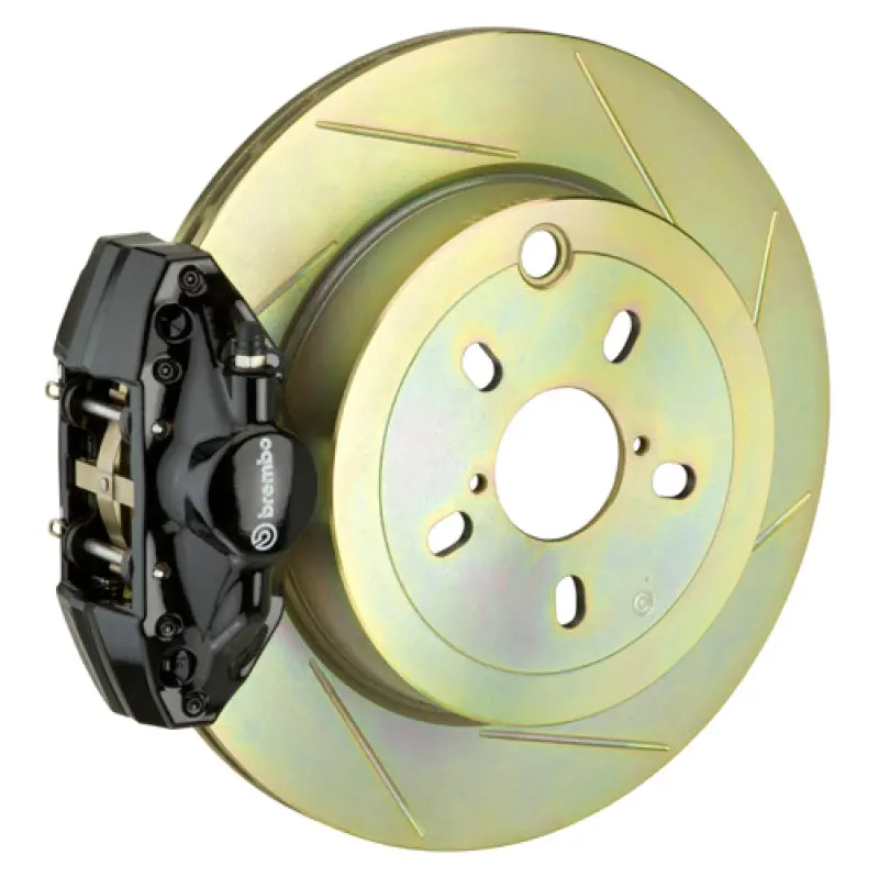 Brembo Gt Big Brake Kit For 1992–1998 Bmw 318I/325I/328I – Rear, 2-Piston Calipers, 294X19Mm Slotted Rotors, Type 1 Black Finish 1
