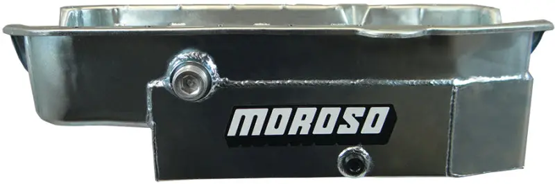 Moroso 8-Quart Wet Sump Steel Oil Pan For 1980–1985 Chevrolet Small Block – Includes 1-Inch Inspection Bung 1