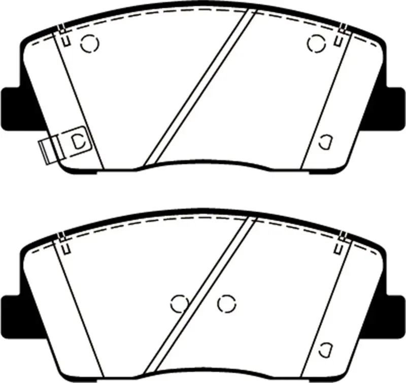Ebc Yellowstuff Front Brake Pads For 2019+ Genesis G70 (2.0T) 1