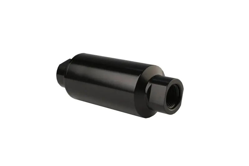 Aeromotive Inline Fuel Filter — An-10 Fitting, 10-Micron Rating, Matte Black Housing 2
