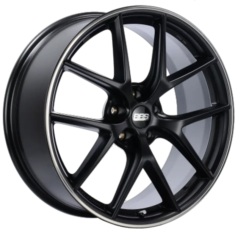 Bbs Ci-R Forged Alloy Wheel – 19X9.5", 5X120Mm, Et25, Satin Black With Polished Rim Protector, Requires Pfs Clip (-82Mm) 1