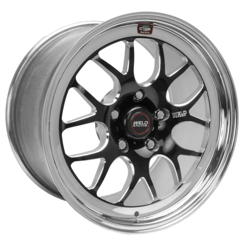 Weld S77 Forged Aluminum Wheel – 17X7.5, 5X4.75, 3.2In Backspace, High-Pad Black 1