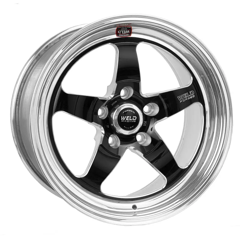 Weld S71 Black Forged Aluminum Wheel – 17X10.5", 5X4.75", 4.3" Backspace, Medium Pad Finish, Non-Beadlock 1