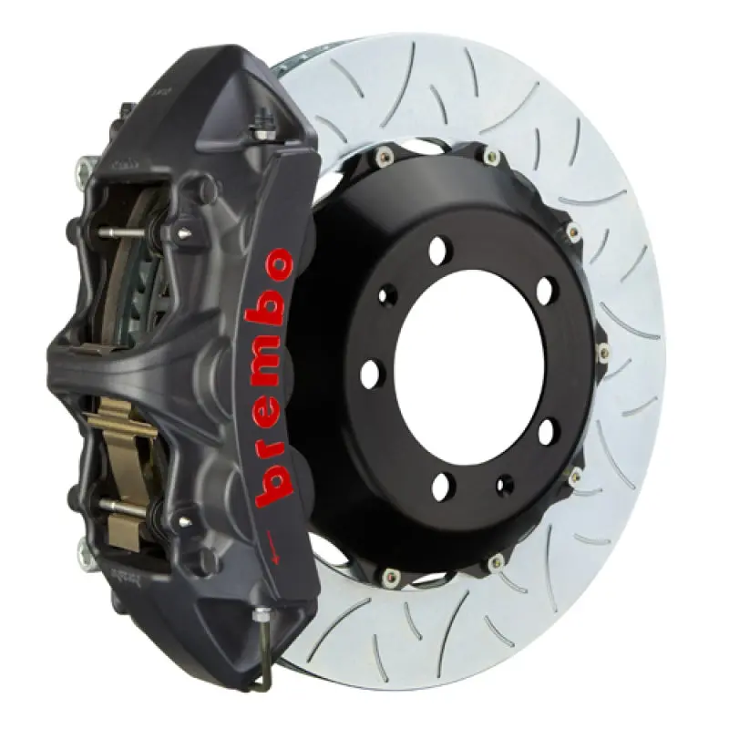 Brembo Front Brake Kit For 2001–2007 Mercedes-Benz C-Class (Including Amg) — Gts Series, 6-Piston Calipers, 355X32Mm Slotted Two-Piece Rotors 1