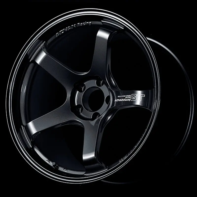 Advan Gt Beyond 19X10.5-Inch Titanium Black Racing Wheel – +33 Offset, 5X114.3Mm Bolt Pattern 1