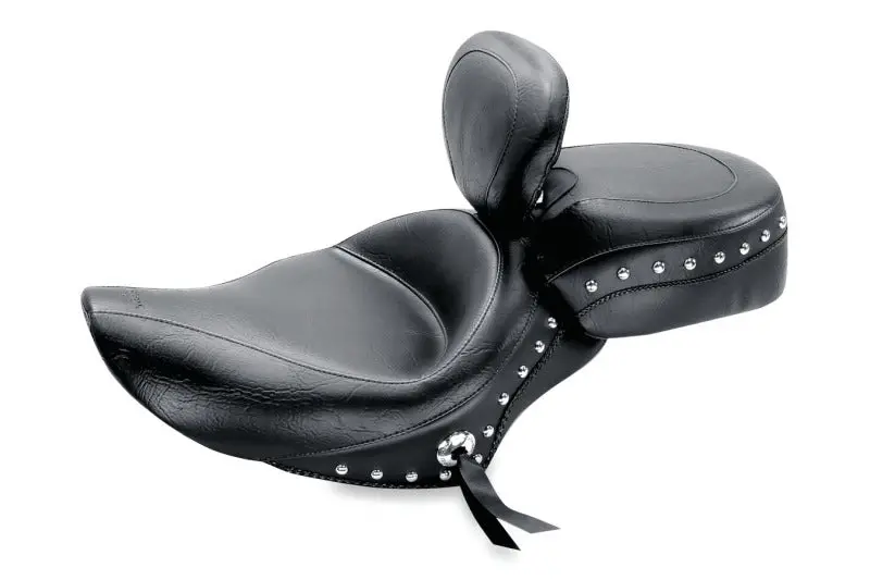 Mustang Harley-Davidson Sportster Wide Touring Recessed Passenger Seat With Studs – Black (2004–2021) 1