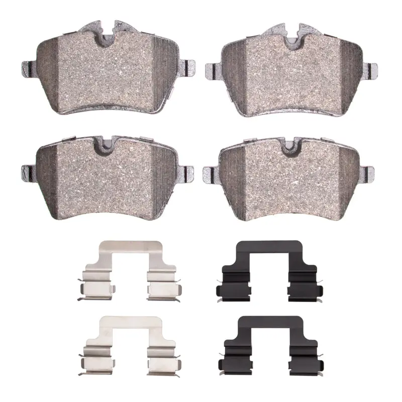 R1 Semi-Metallic Front Brake Pad And Hardware Kit For 2002–2016 Mini Cooper (Excluding Clubman) 1