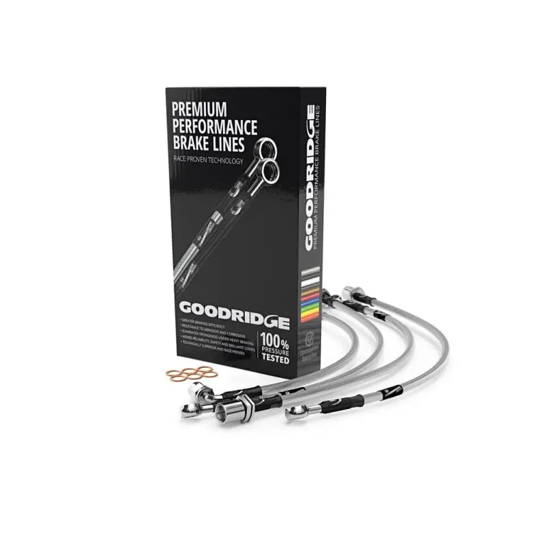 Goodridge Stainless Steel Rear Brake Lines For 2009–2019 Toyota Corolla (Non-Hybrid Drum Brake Models) 1