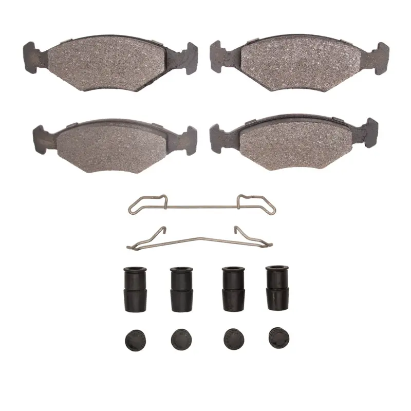 R1 Optimum Oe Front Brake Pad & Hardware Kit For 1987–1993 Volkswagen Fox 1