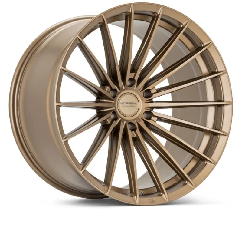 Vossen Hfx-4 Forged Monoblock Wheel – 22X9.5", 6X139.7Mm, Et30, Deep Concave Profile, Satin Bronze Finish 1