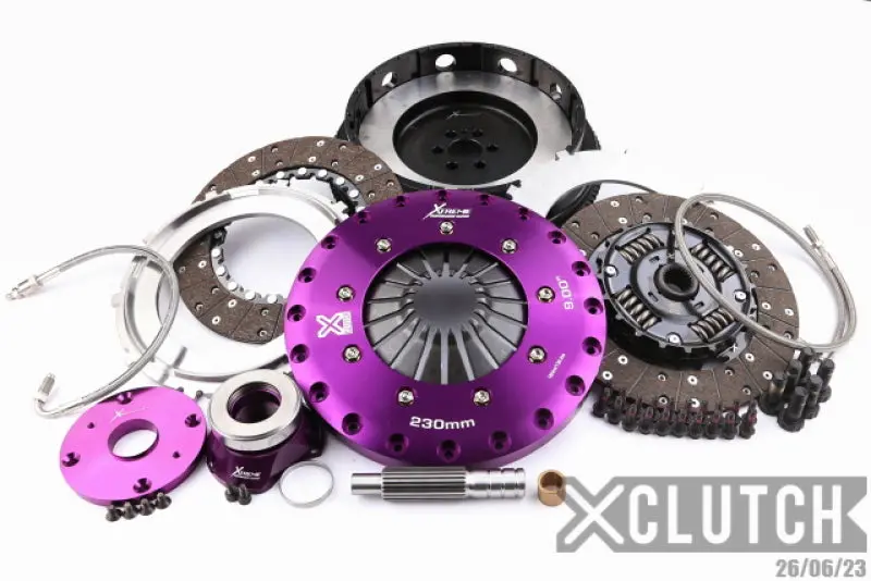 Xclutch Twin-Plate Organic Clutch Kit – 9-Inch, Designed For 1999–2002 Nissan Skyline Gt-R Rb26Dett (2.6L) 1