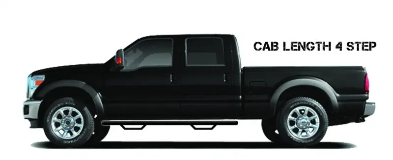 N-Fab Nerf Step Side Bars For 2007–2017 Toyota Tundra Double Cab — Texas Black, 3-Inch Width 2