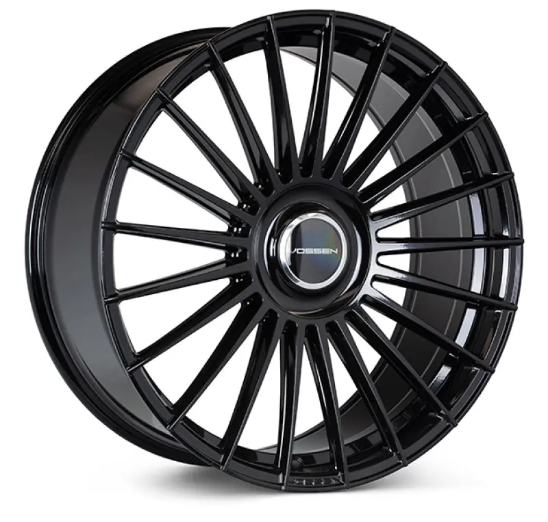 Vossen Hf-8 Forged Wheel – 22X9.5", 6X139.7Mm, Et20, 106.1Mm Cb, Deep Concave Gloss Black Design 1